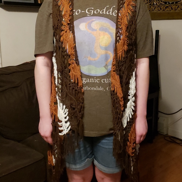 DONATED Rue21 Boho Hippie Vest/Kimono SO CUTE! - Picture 5 of 8